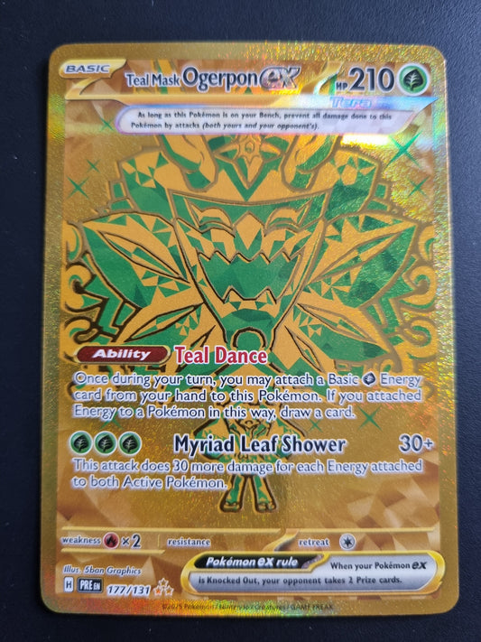 Tarjeta Pokemon TCG Prismatic Evolutions Teal Mask Ogerpon HR 177/131