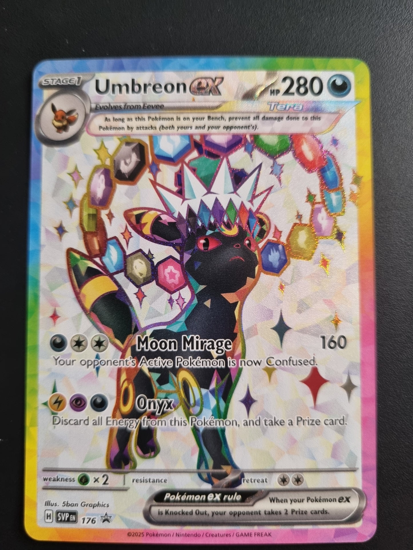 Tarjeta Pokemon TCG Prismatic Evolutions Umbreon Ex Promo 176