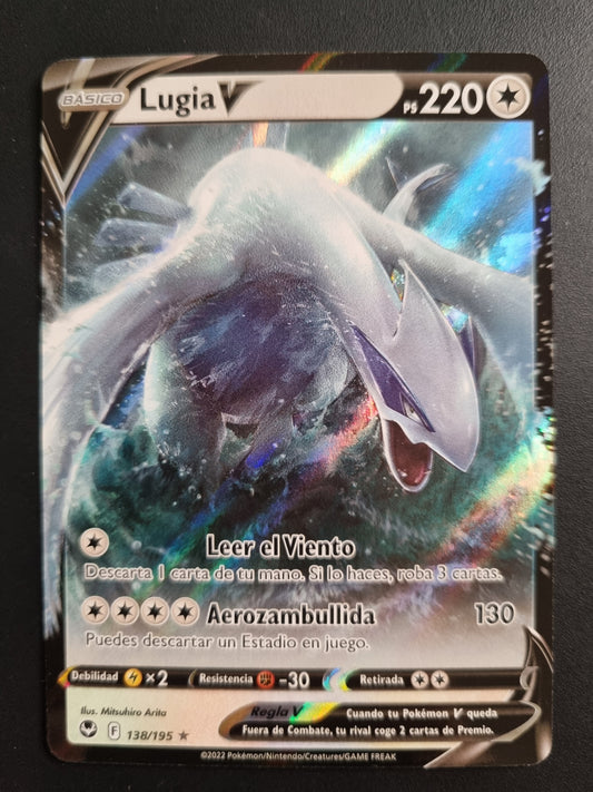 Tarjeta Pokemon TCG Tempestad Plateada Lugia V UR 138/195 ES