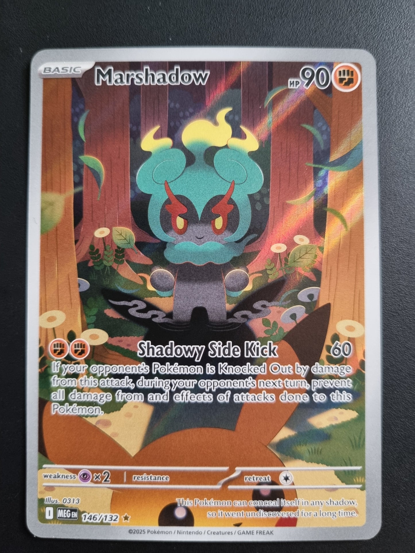 Tarjeta Pokemon TCG Mega Evolutions Marshadow IR 146/132