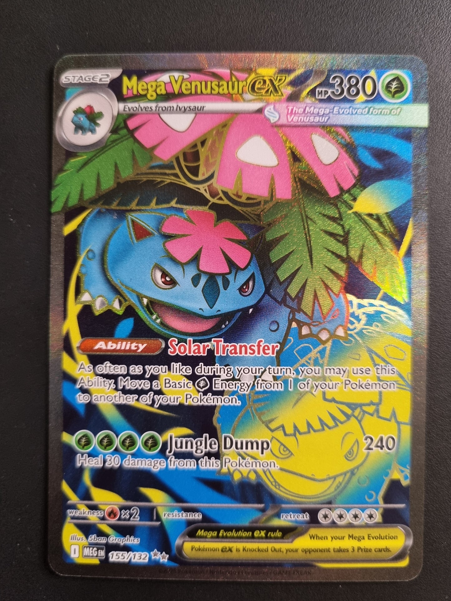 Tarjeta Pokemon TCG Mega Evolutions Mega Venusaur ex UR 155/132