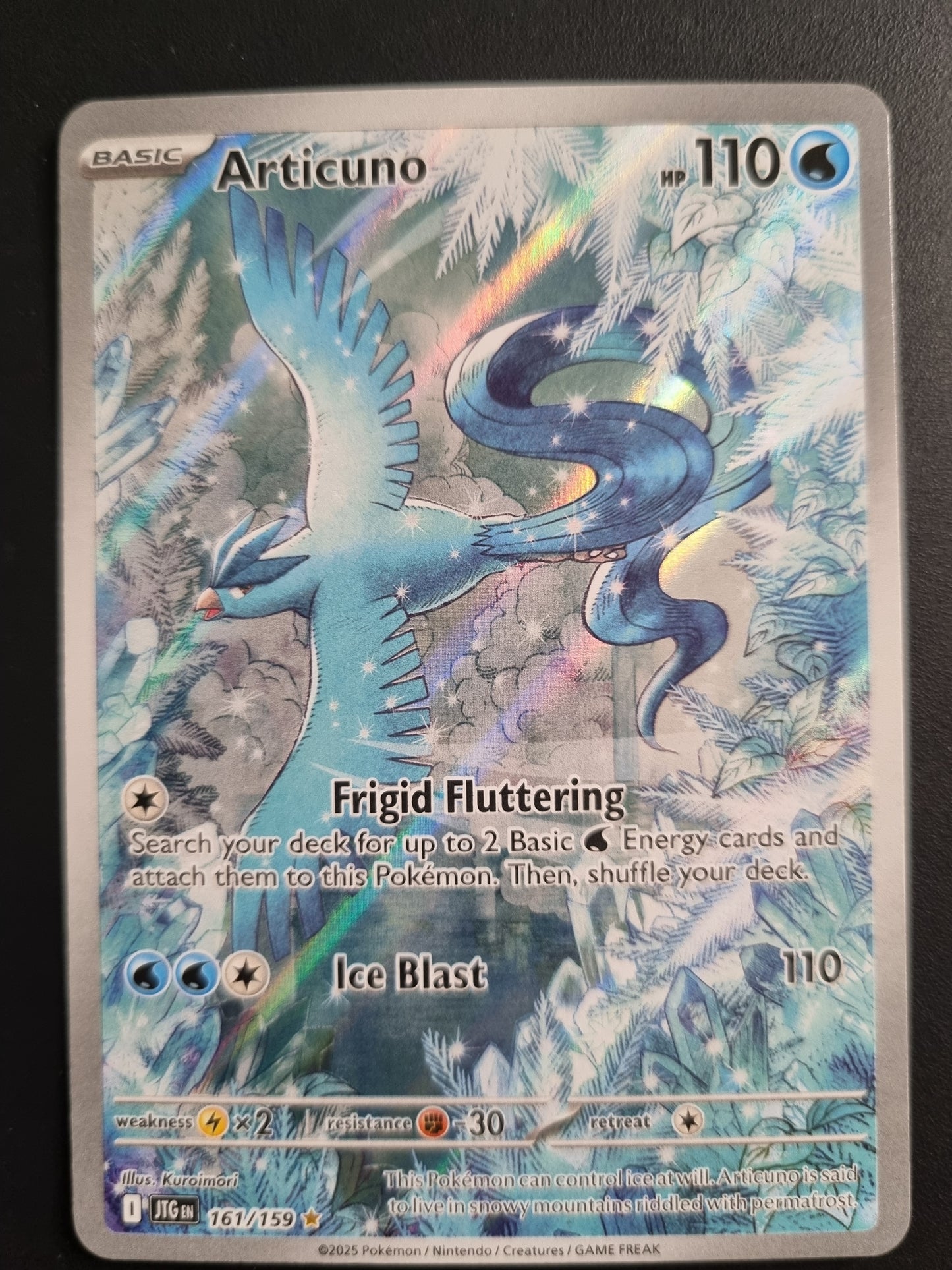 Tarjeta Pokemon TCG Journey Together Articuno IR 161/159