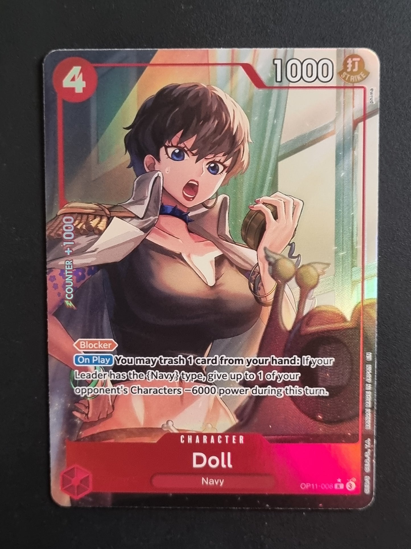 Tarjeta One Piece TCG Doll Alternate OP11-008