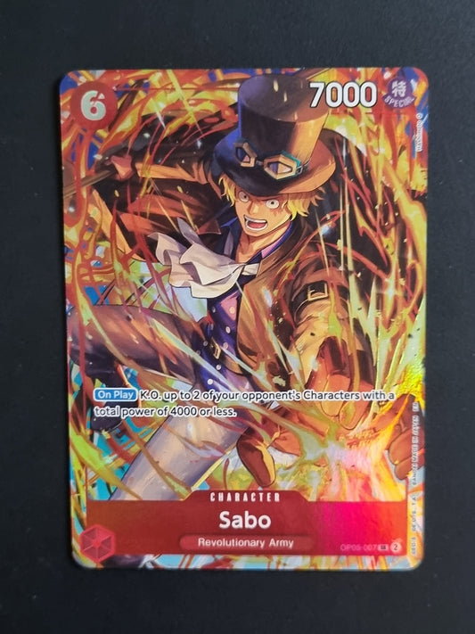 Tarjeta One Piece TCG Sabo SR OP05 -007