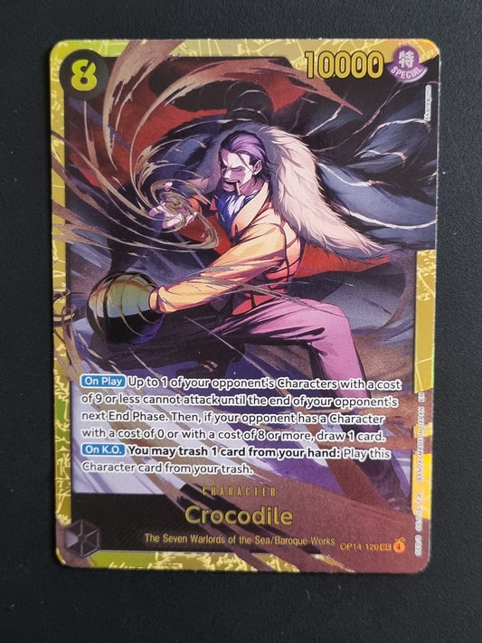 Tarjeta One Piece TCG Crocodile SEC OP14-120