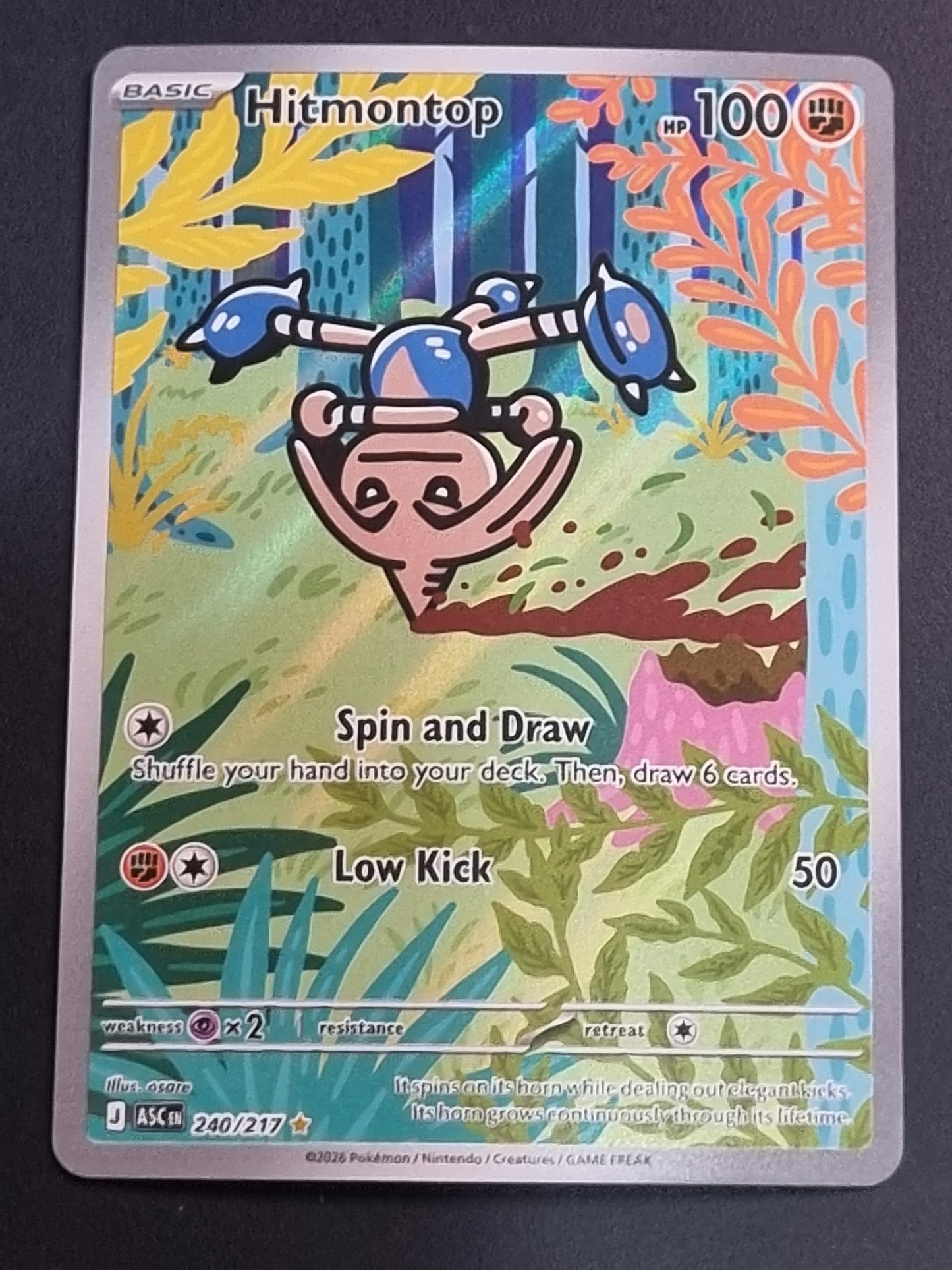 Tarjeta Pokemon TCG Ascended Heroes Hitmontop 240/217