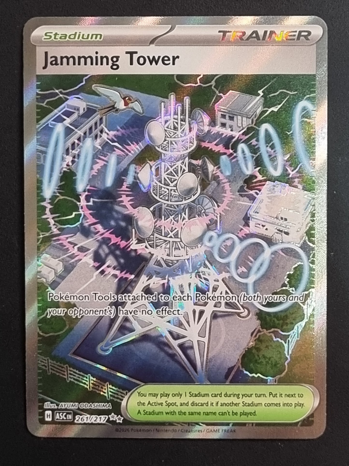 Tarjeta Pokemon TCG Ascended Heroes Jamming Tower 261/217