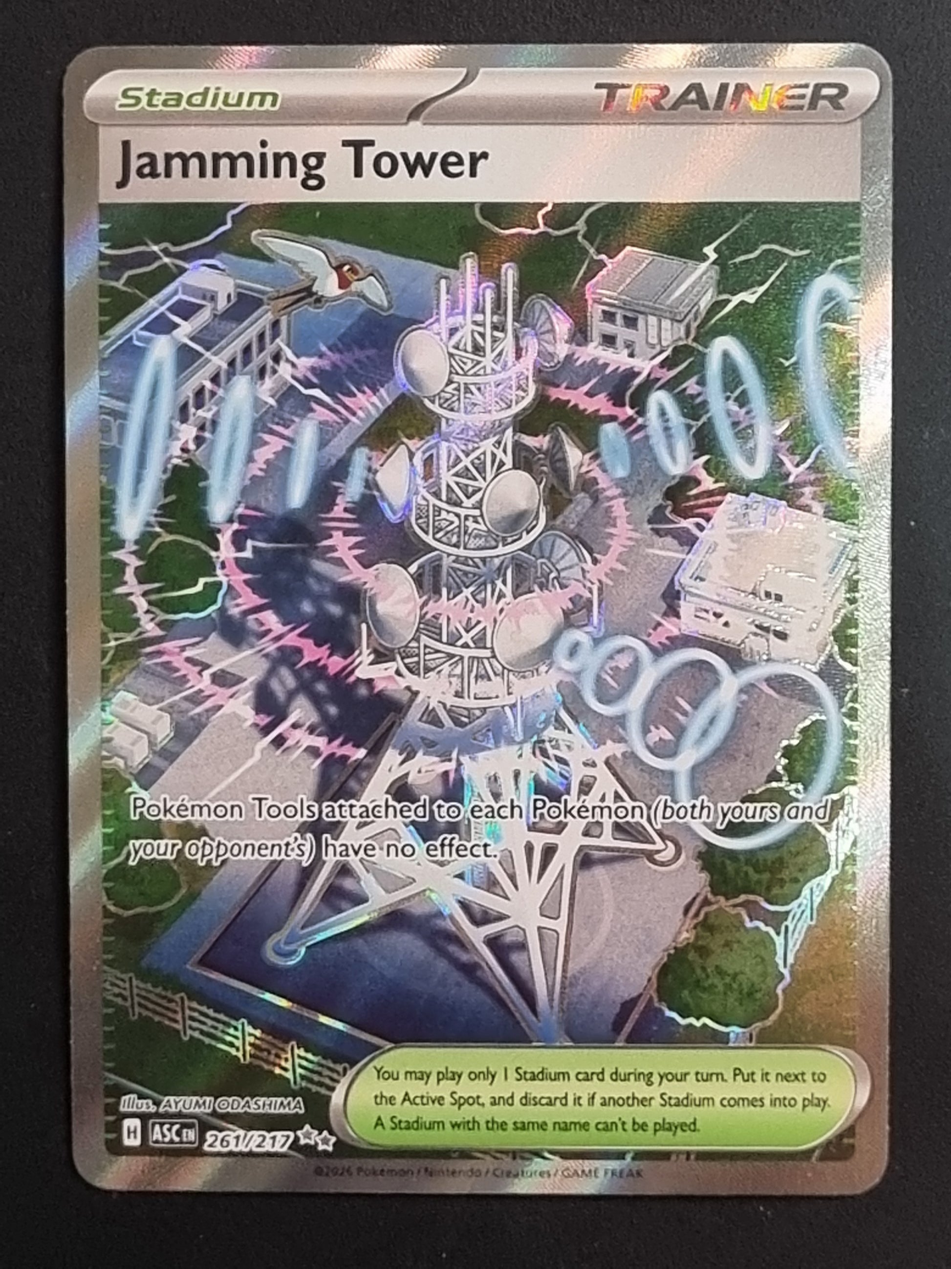 Tarjeta Pokemon TCG Ascended Heroes Jamming Tower 261/217 – Pantera Comics