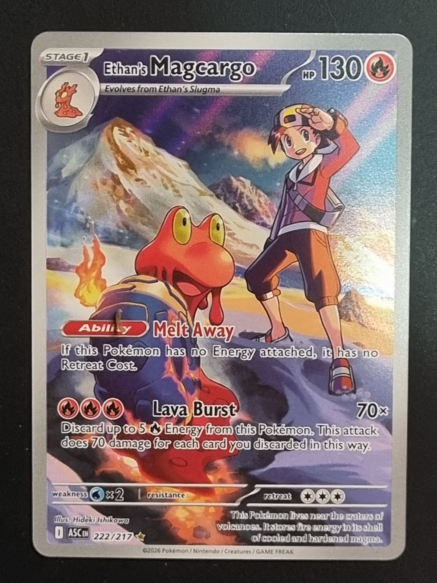 Tarjeta Pokemon TCG Ascended Heroes Ethan´s Magcargo 222/217