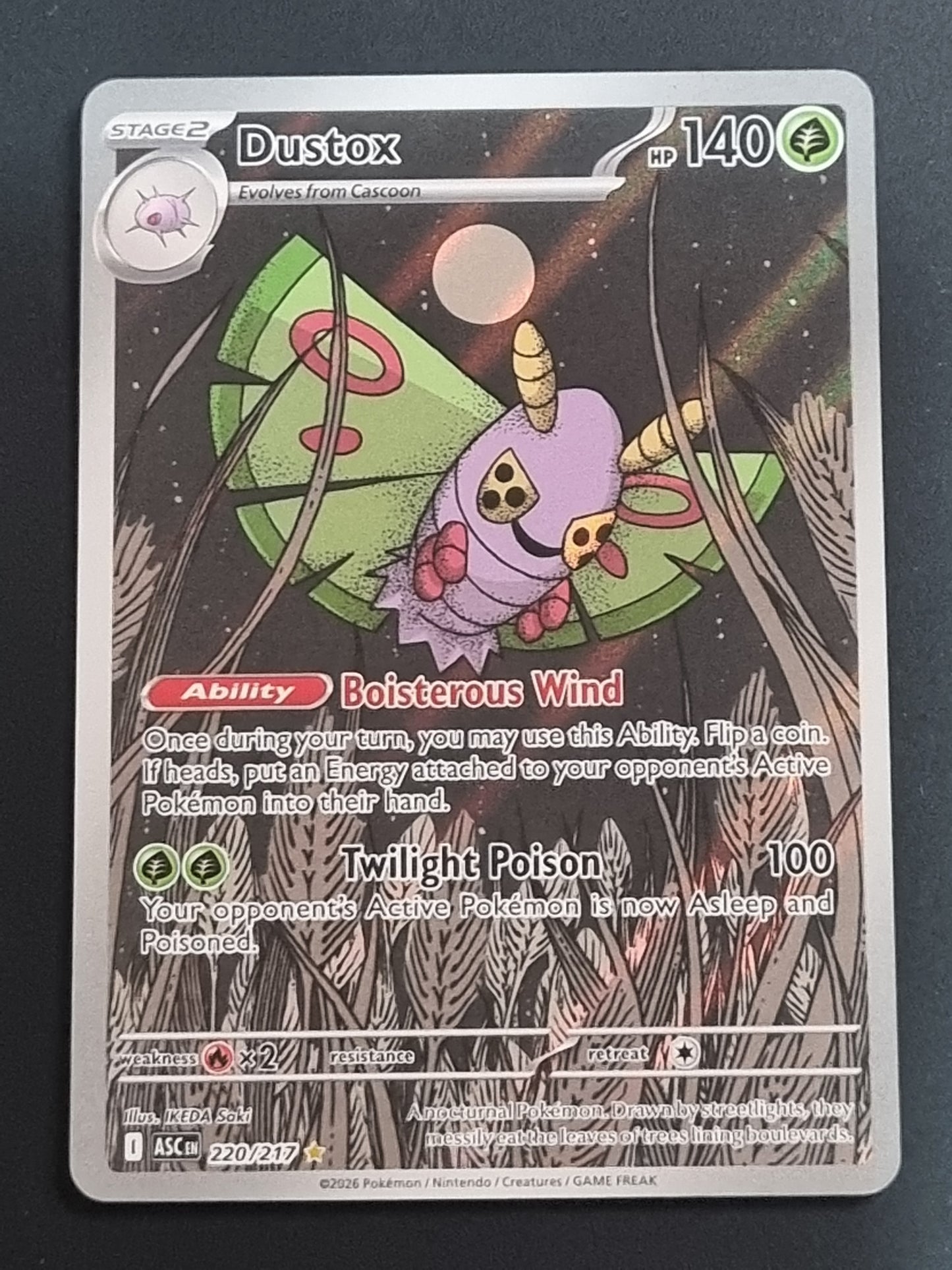Tarjeta Pokemon TCG Ascended Heroes Dustox IR 220/217
