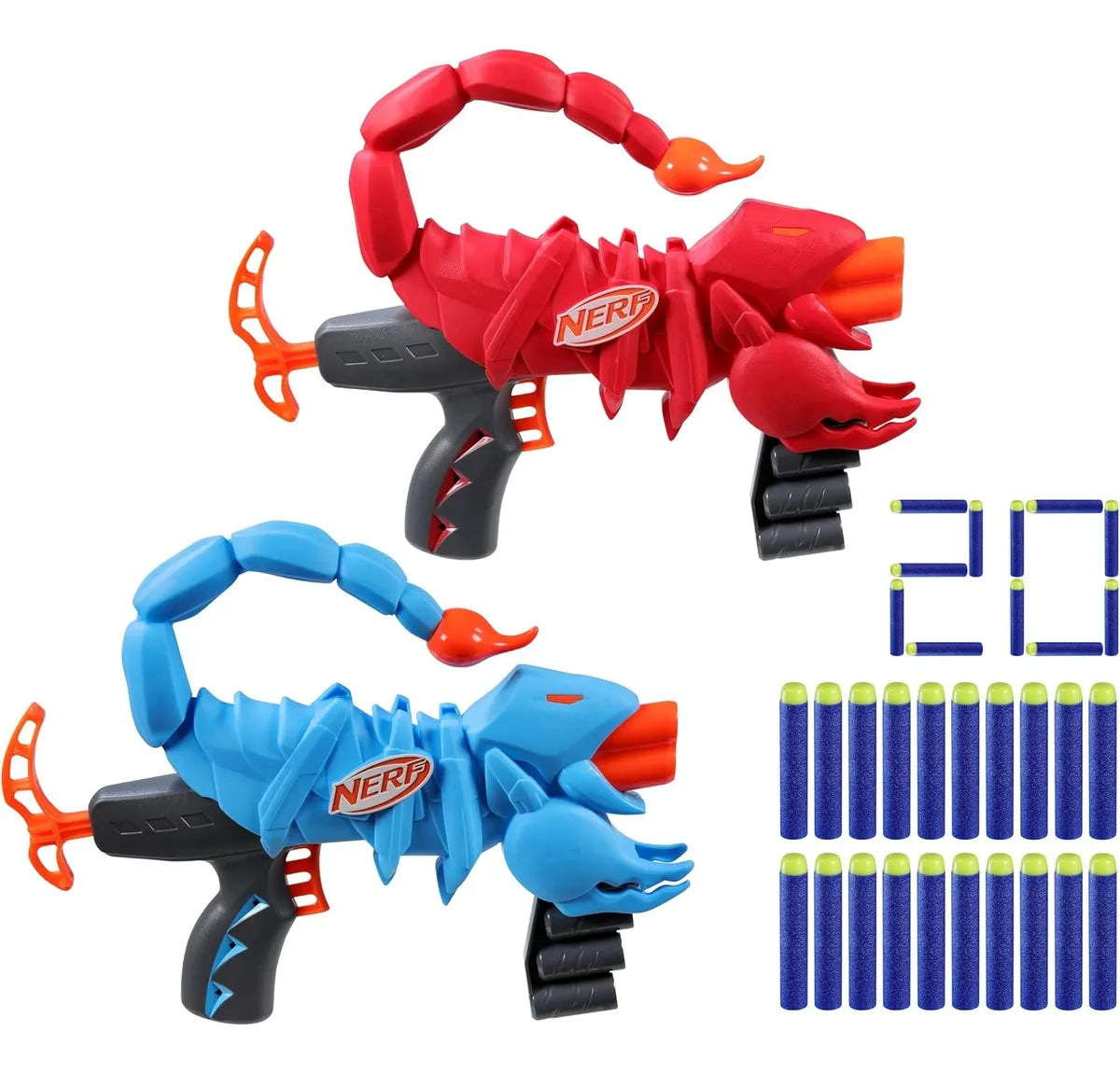 Nerf Wild Venompack Set De 2 Lanzadores Viene Con 20 Dardos