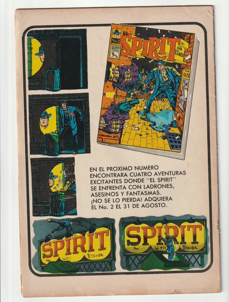 El Spirit #1 La Prensa Comic Antiguo