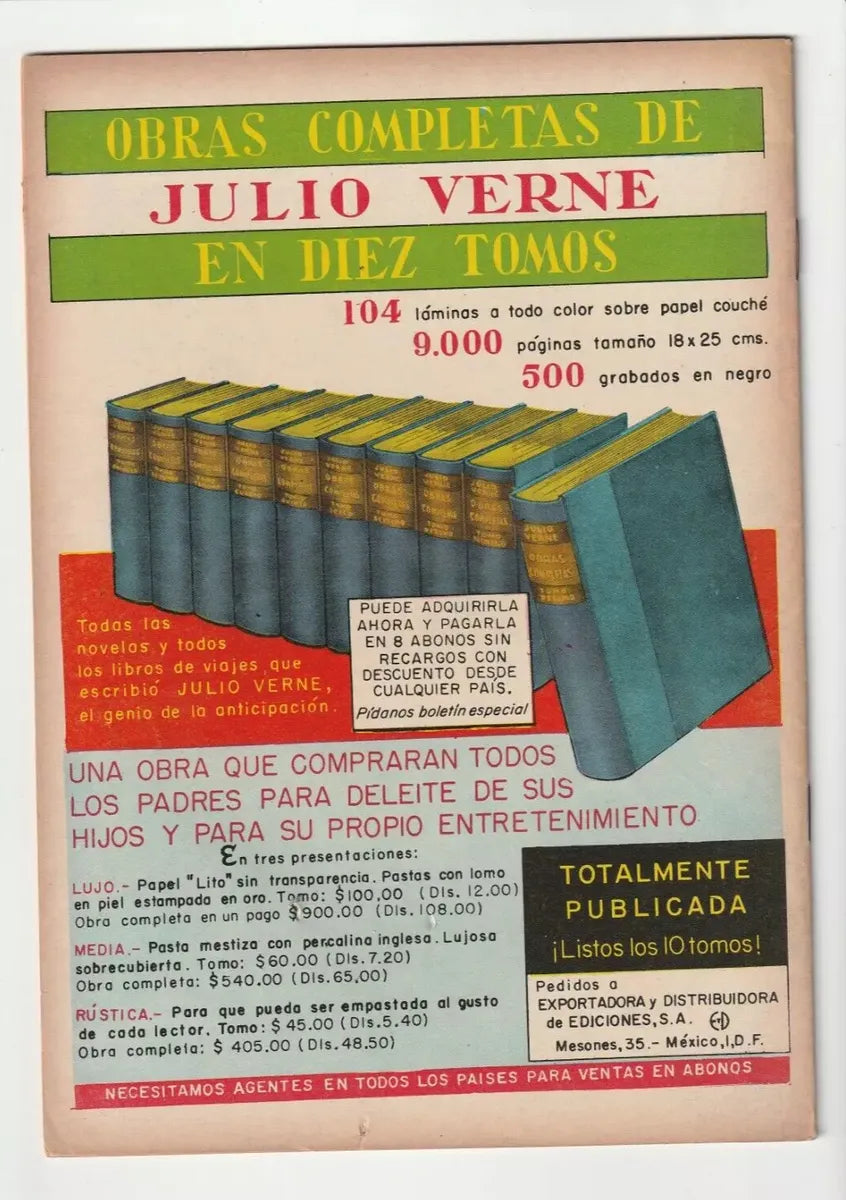 Aventuras Macabras #136 Editora Sol Comic Antiguo de Terror
