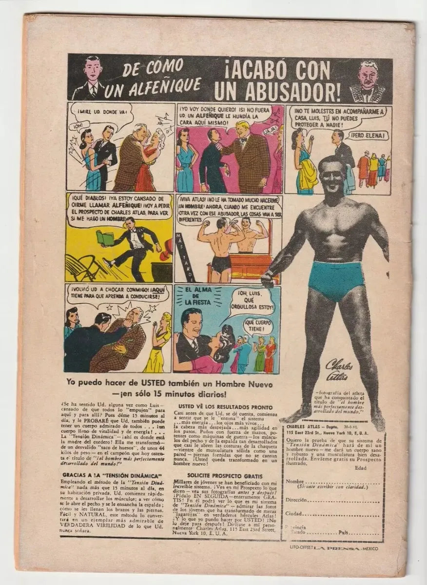 El Halcon Negro #50 La Prensa 1955 Comic Antiguo