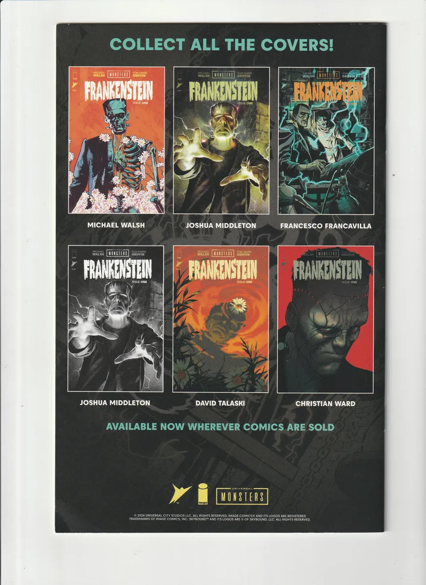 Universal Monsters Frankenstein #1 Portada Variante