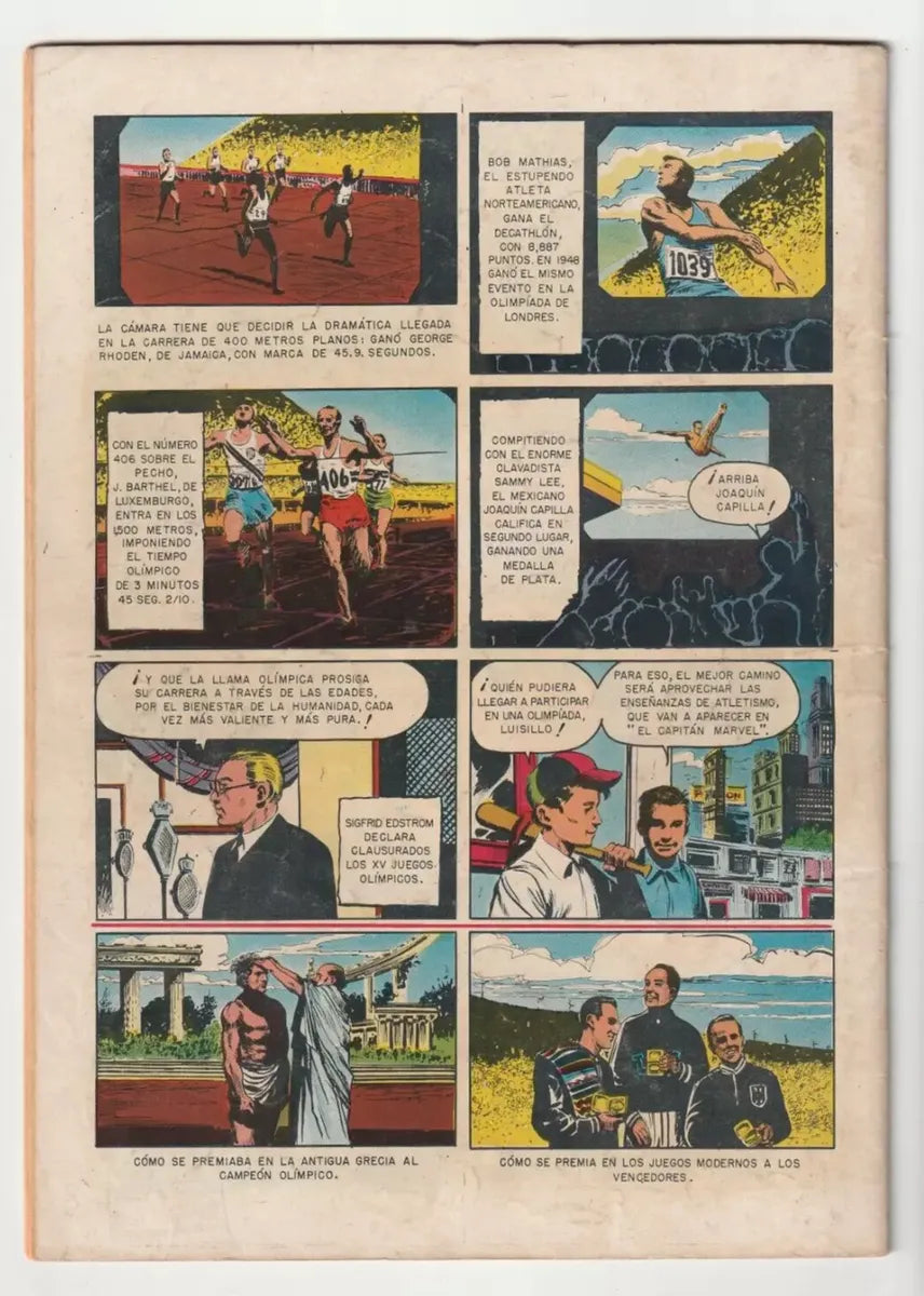 El Capitan Marvel #4 Novaro 1953 Cómic Antiguo