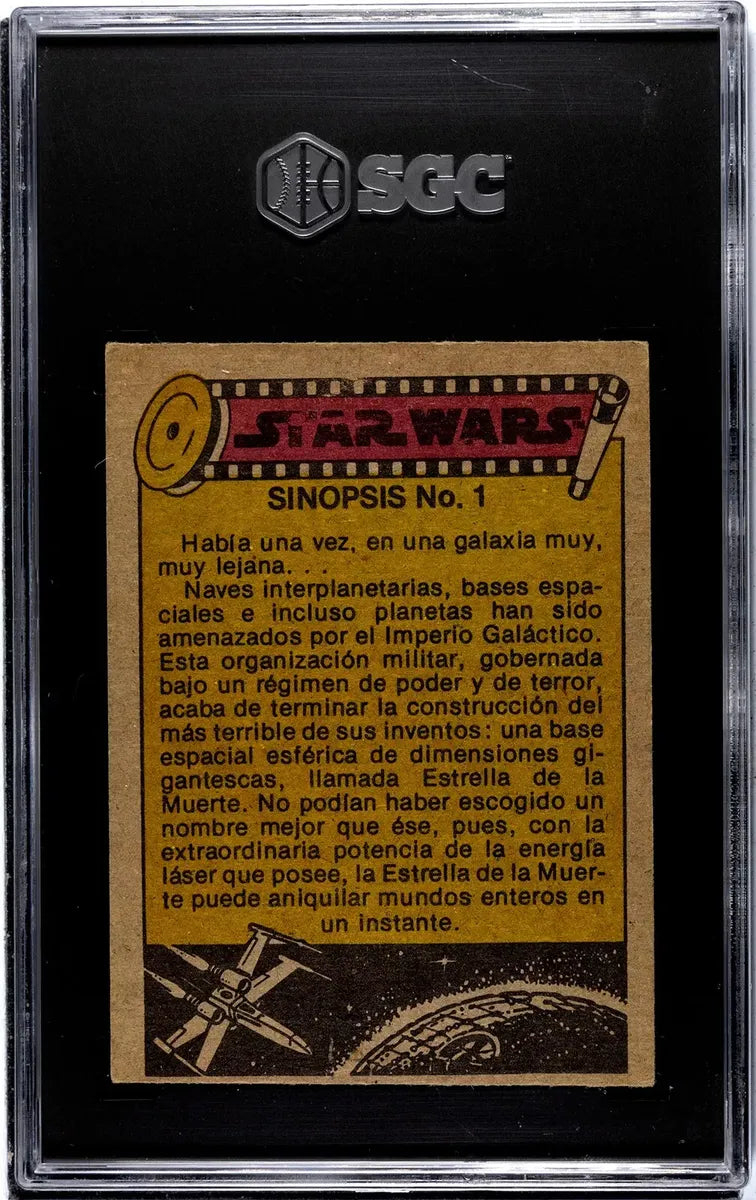 Tarjeta Star Wars #65 Star Wars Mexico Topps 1977 Sgc 4