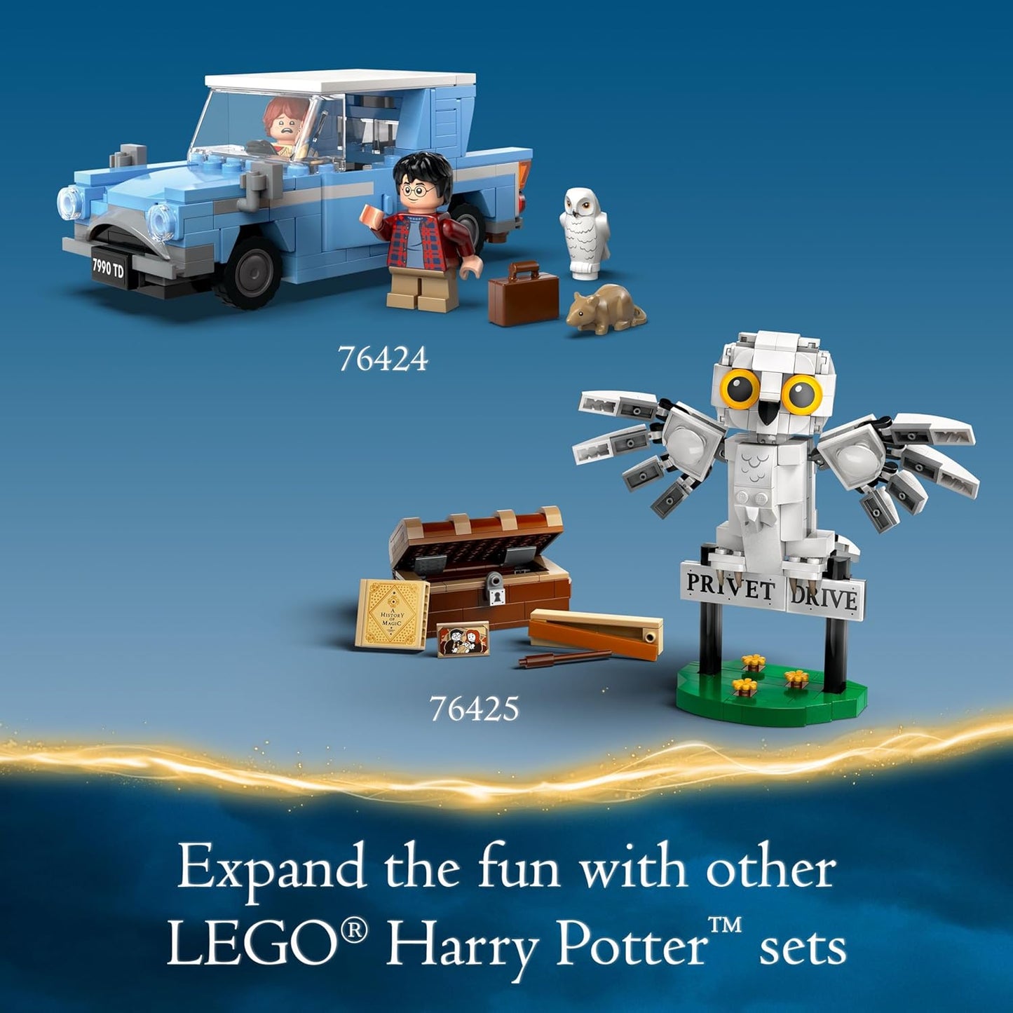 LEGO Harry Potter Ford Anglia Volador Juego de Juguetes de fantasía 76424