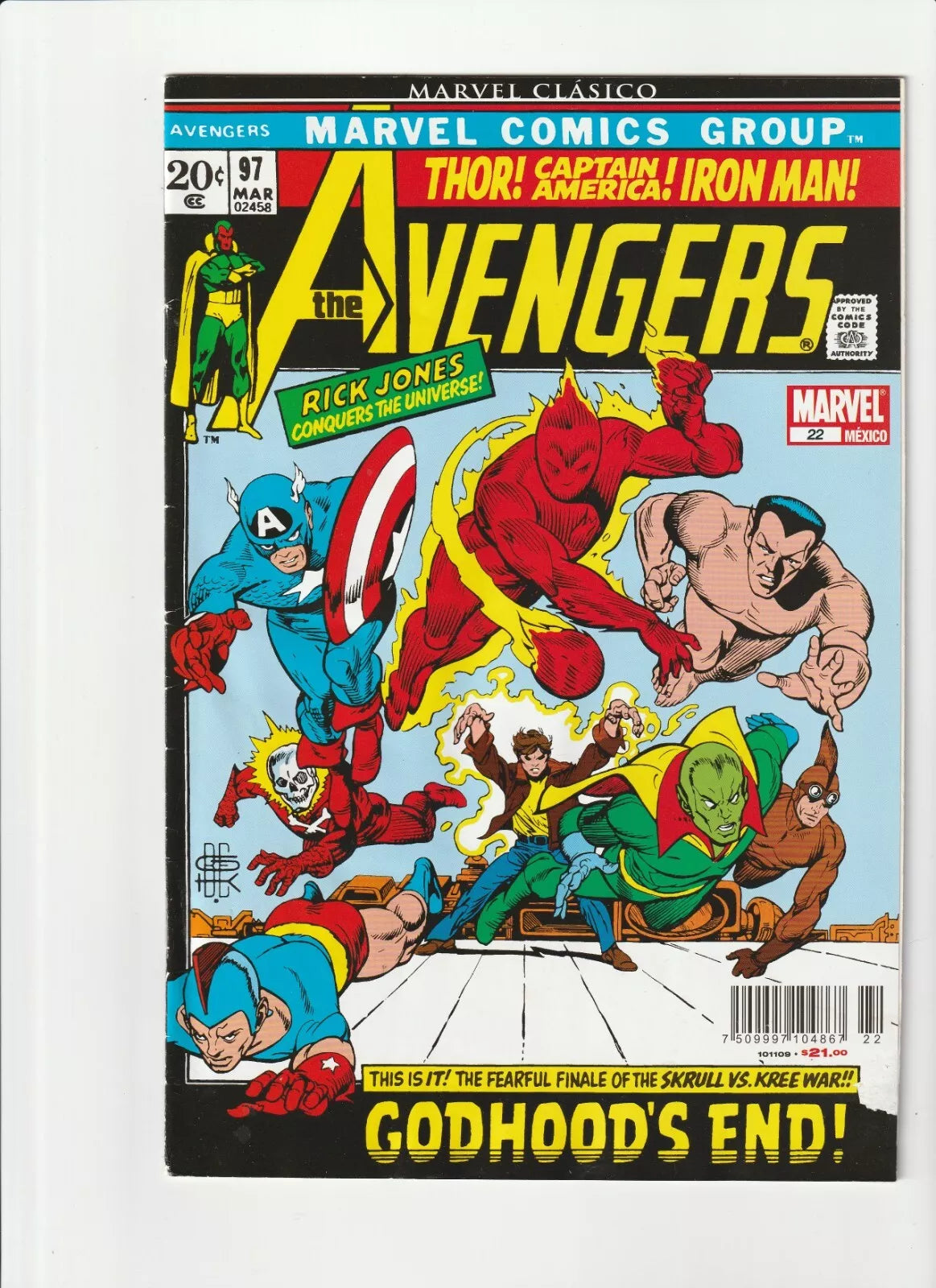 Avengers 89-97 Marvel Clásico Lote De 9 Cómics En Español