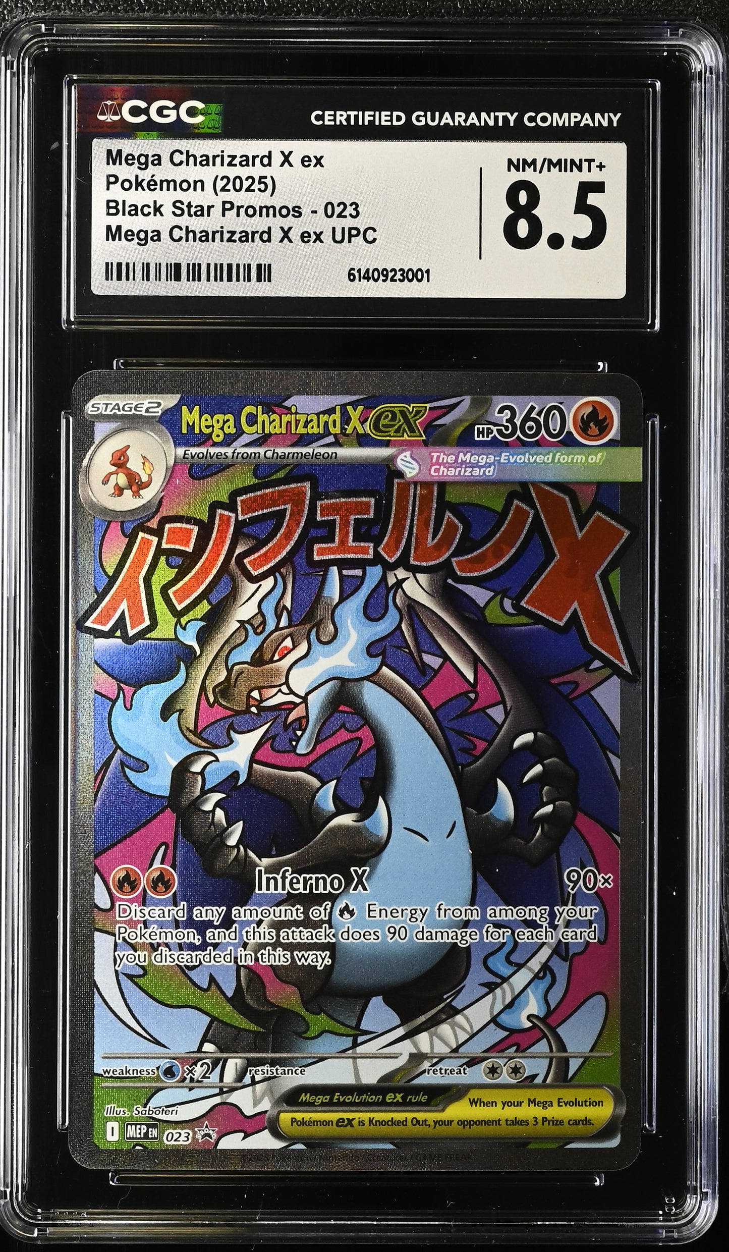 Tarjeta Pokemon TCG Charizard X ex Promo 023