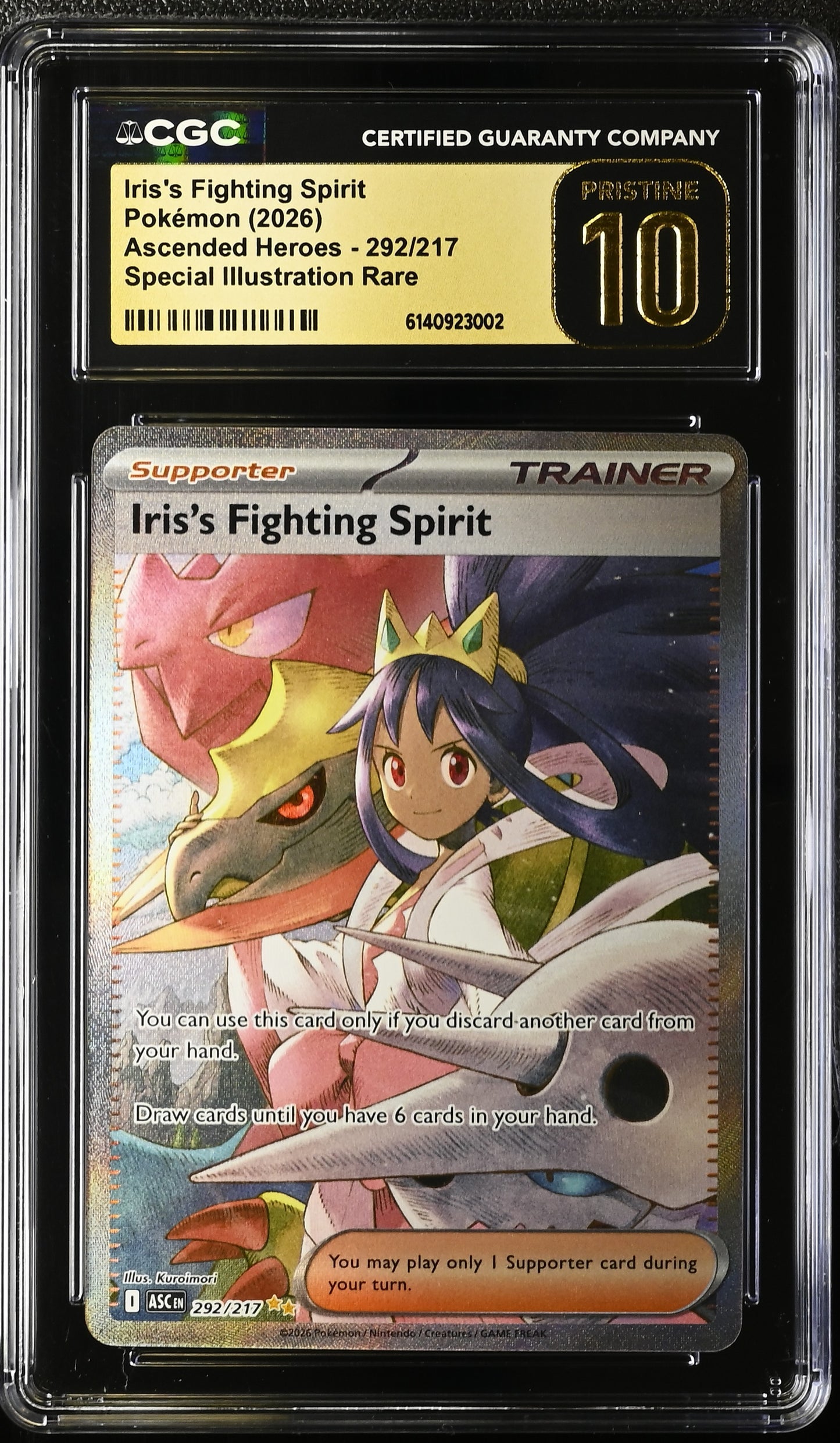 Tarjeta Pokemon TCG Iris Fighting Spirit Ascended Heroes 292/217