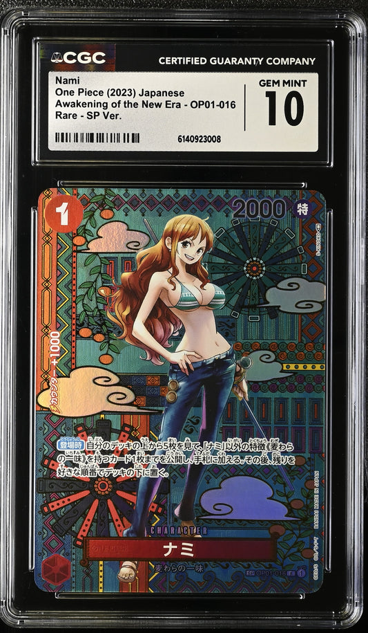 Tarjeta One Piece TCG Nami SP Awakening of the New Era OP01-016 Japonesa